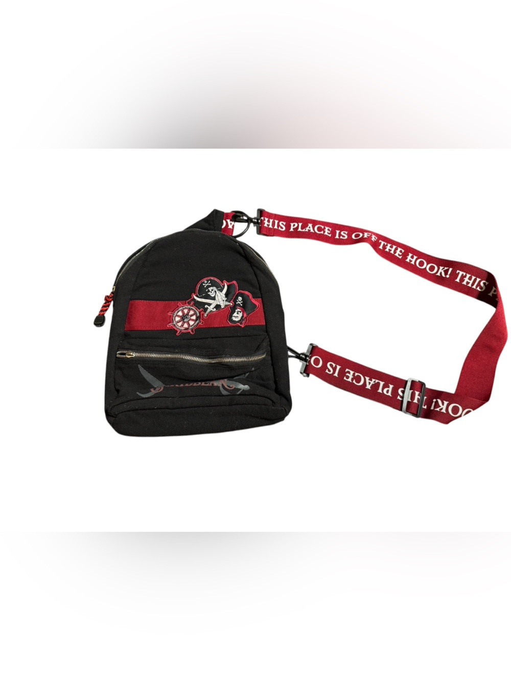 Disney pirates of the Caribbean sling backpack